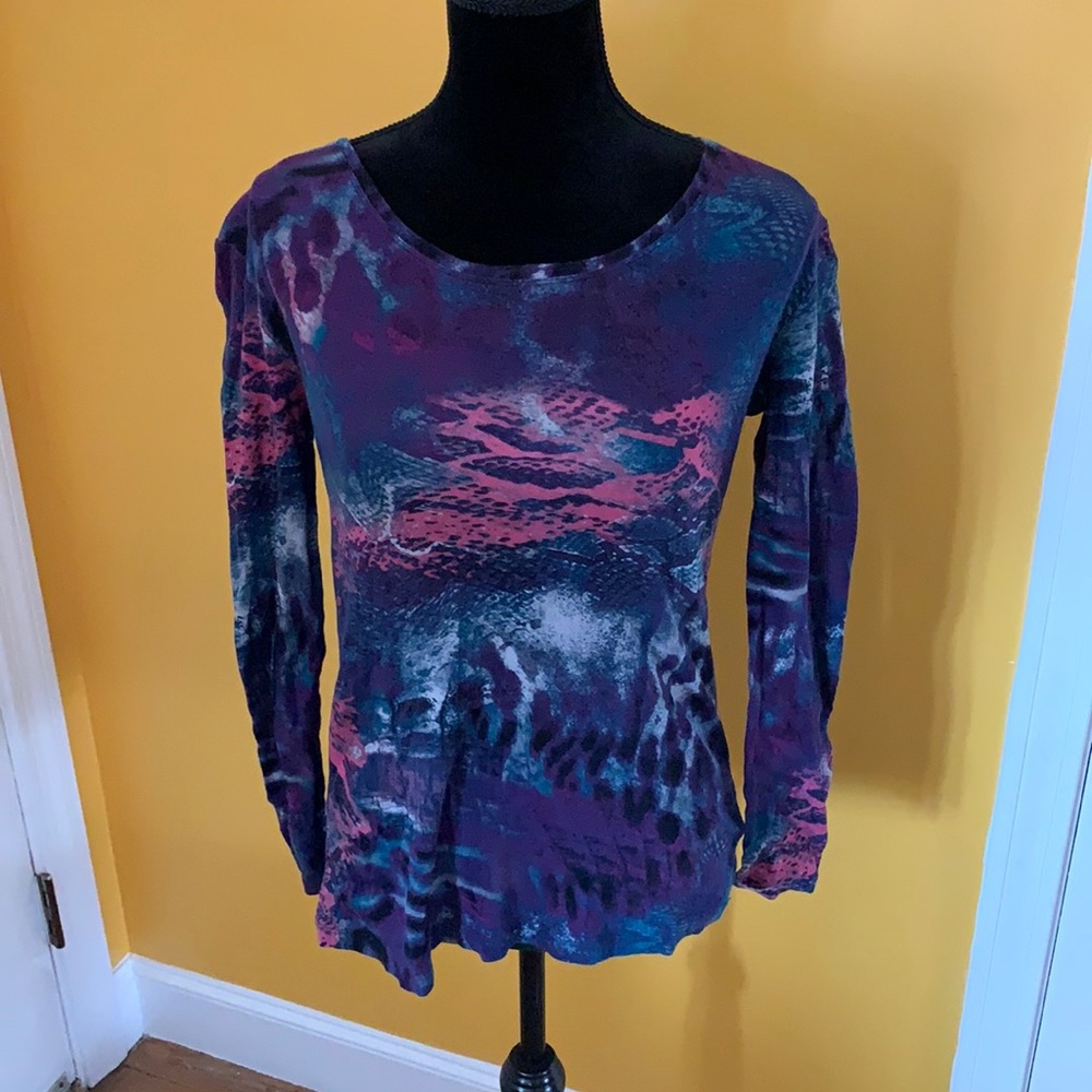 Multicolor long sleeve shirt sz M